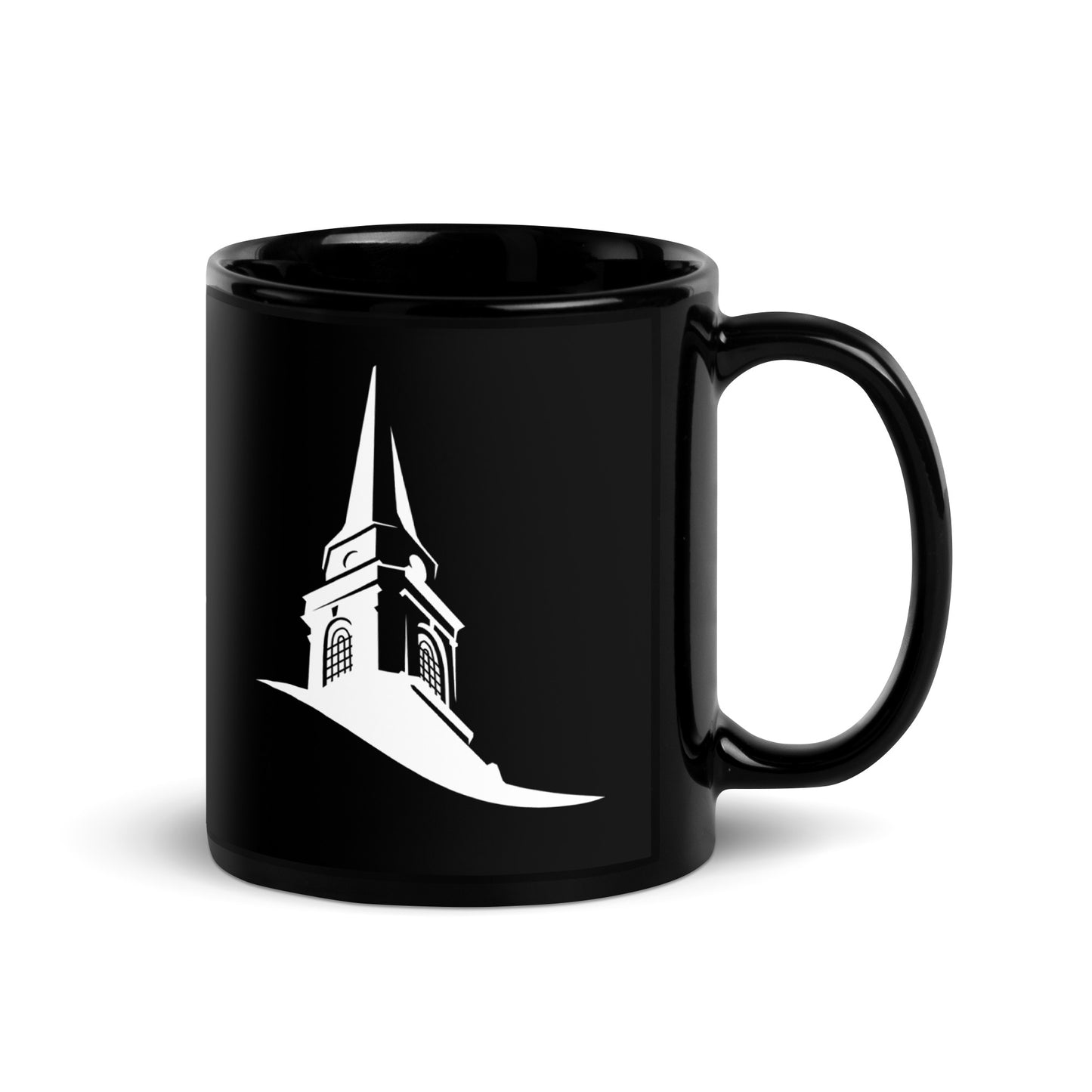 Bennett College Spire - Black Glossy Mug