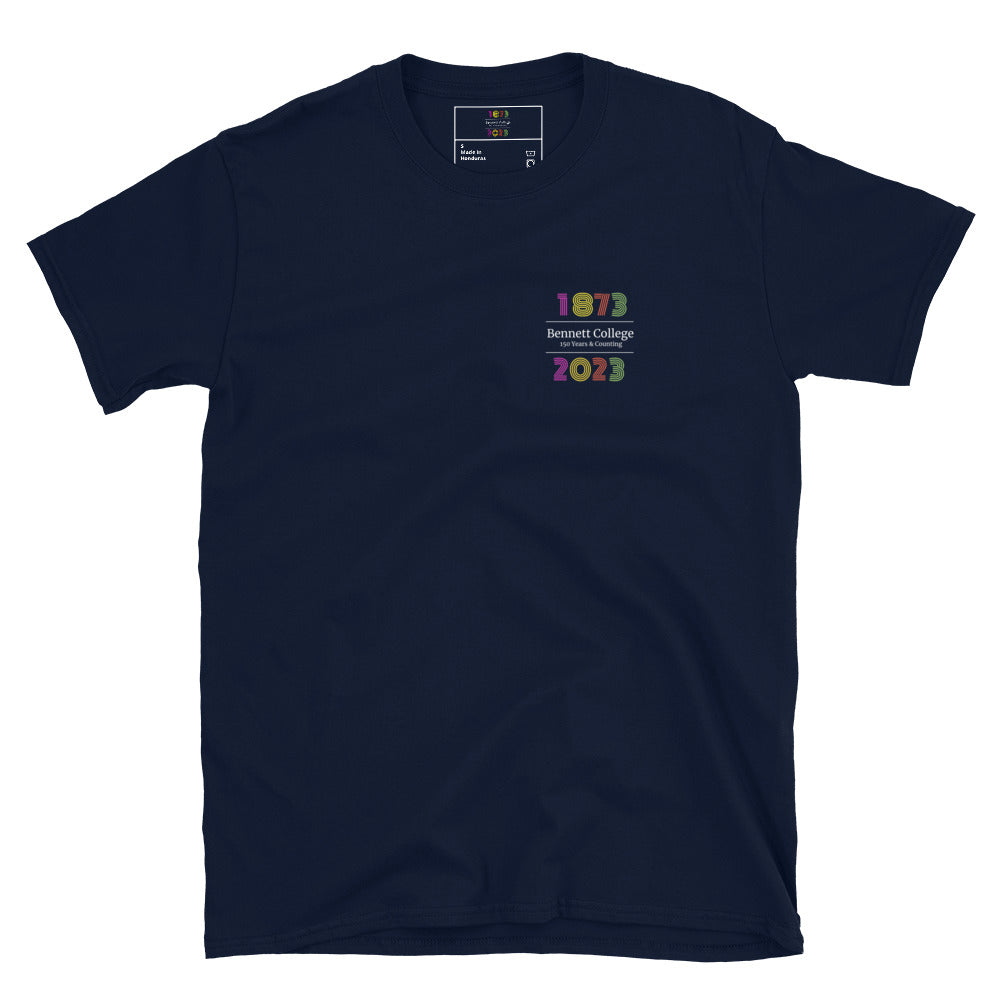 Celebrating 150 Years - 1873 to 2023 - Short-Sleeve Unisex T-Shirt (Small Logo)