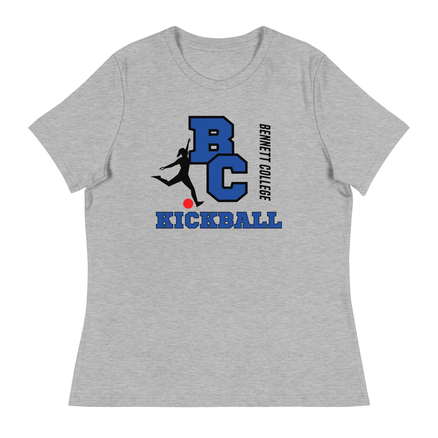 Women's Relaxed Kick-Ball T-Shirt - Black Text
