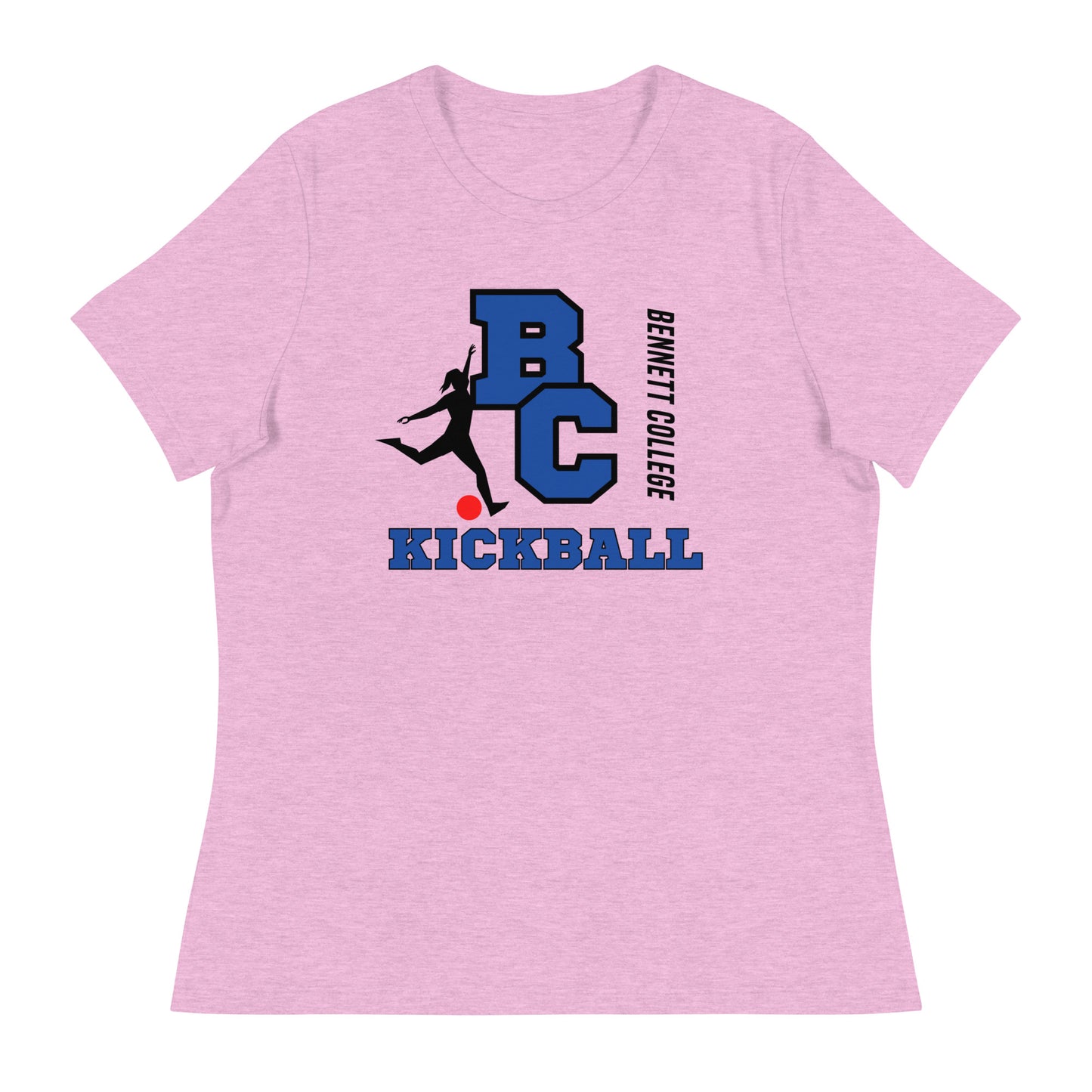 Women's Relaxed Kick-Ball T-Shirt - Black Text